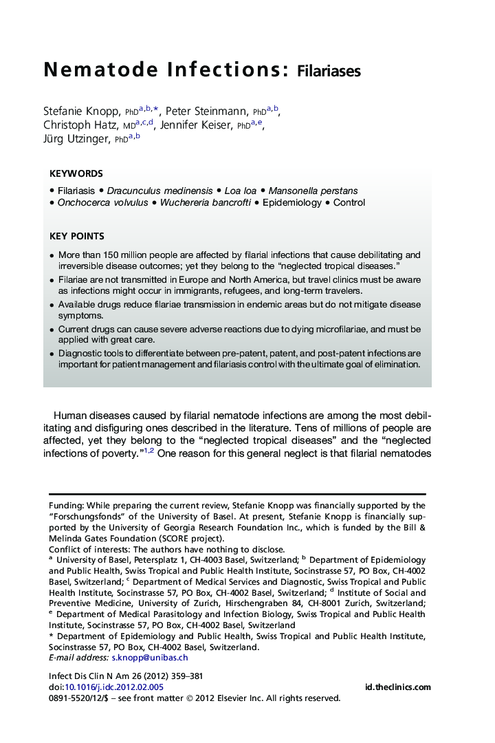 Nematode Infections: