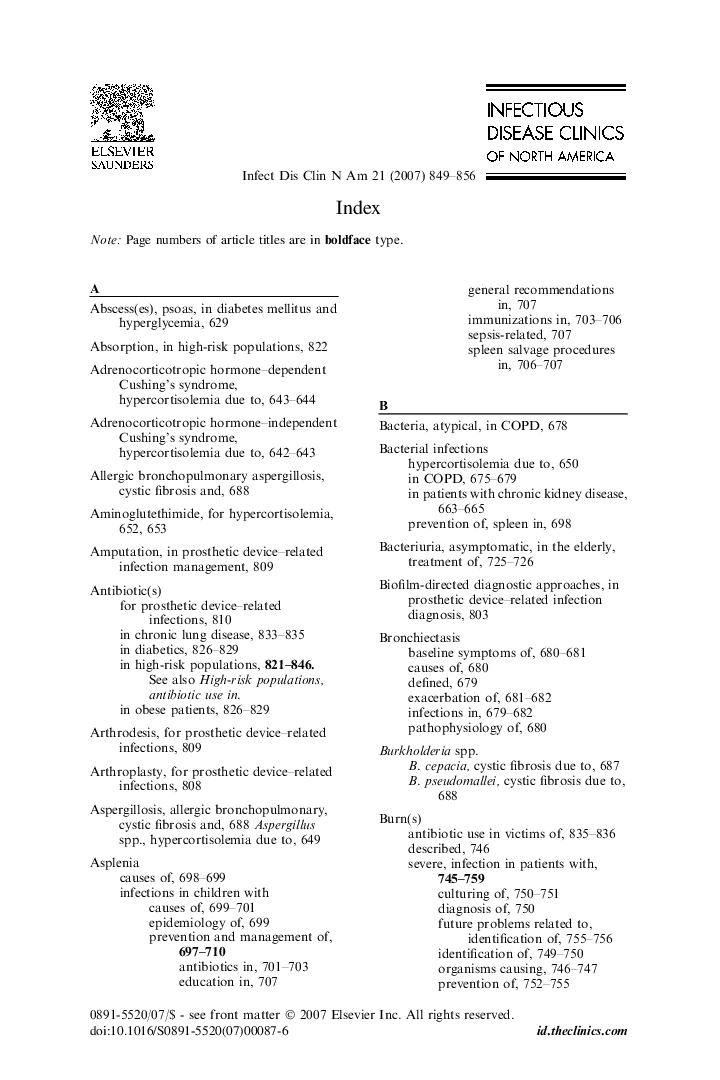 عکس صفحه اول مقاله: Index Index