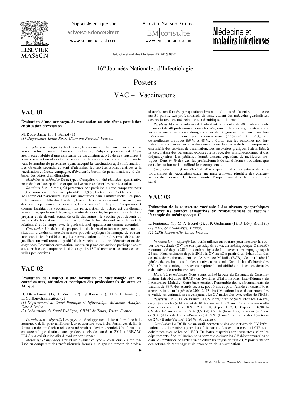 VAC - Vaccinations