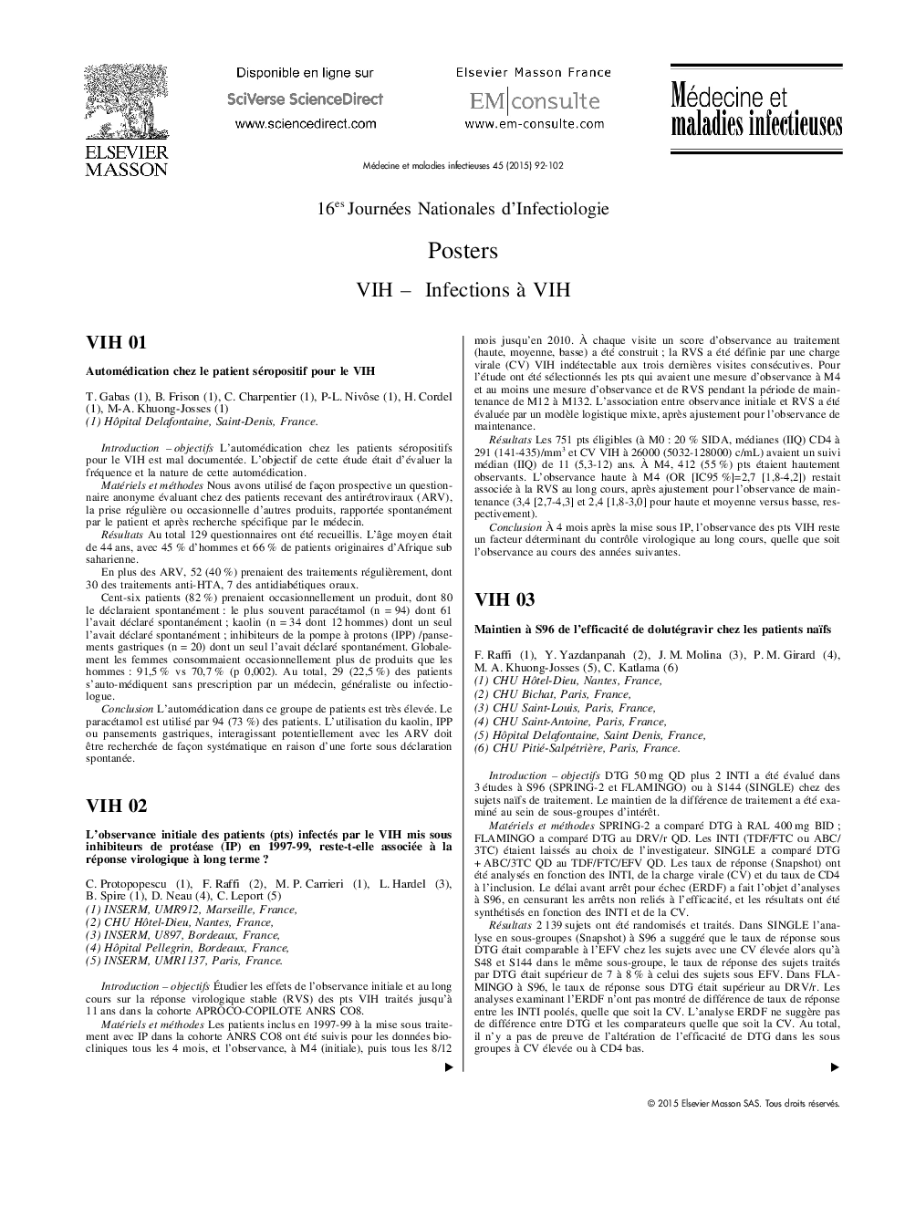 VIH - Infections Ã  VIH