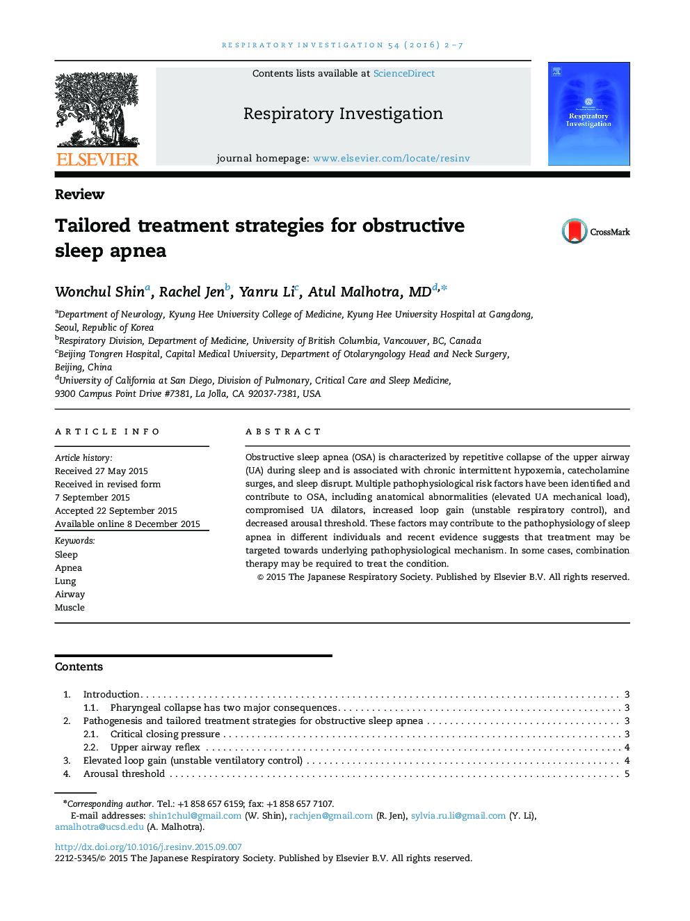 Tailored treatment strategies for obstructive sleep apnea