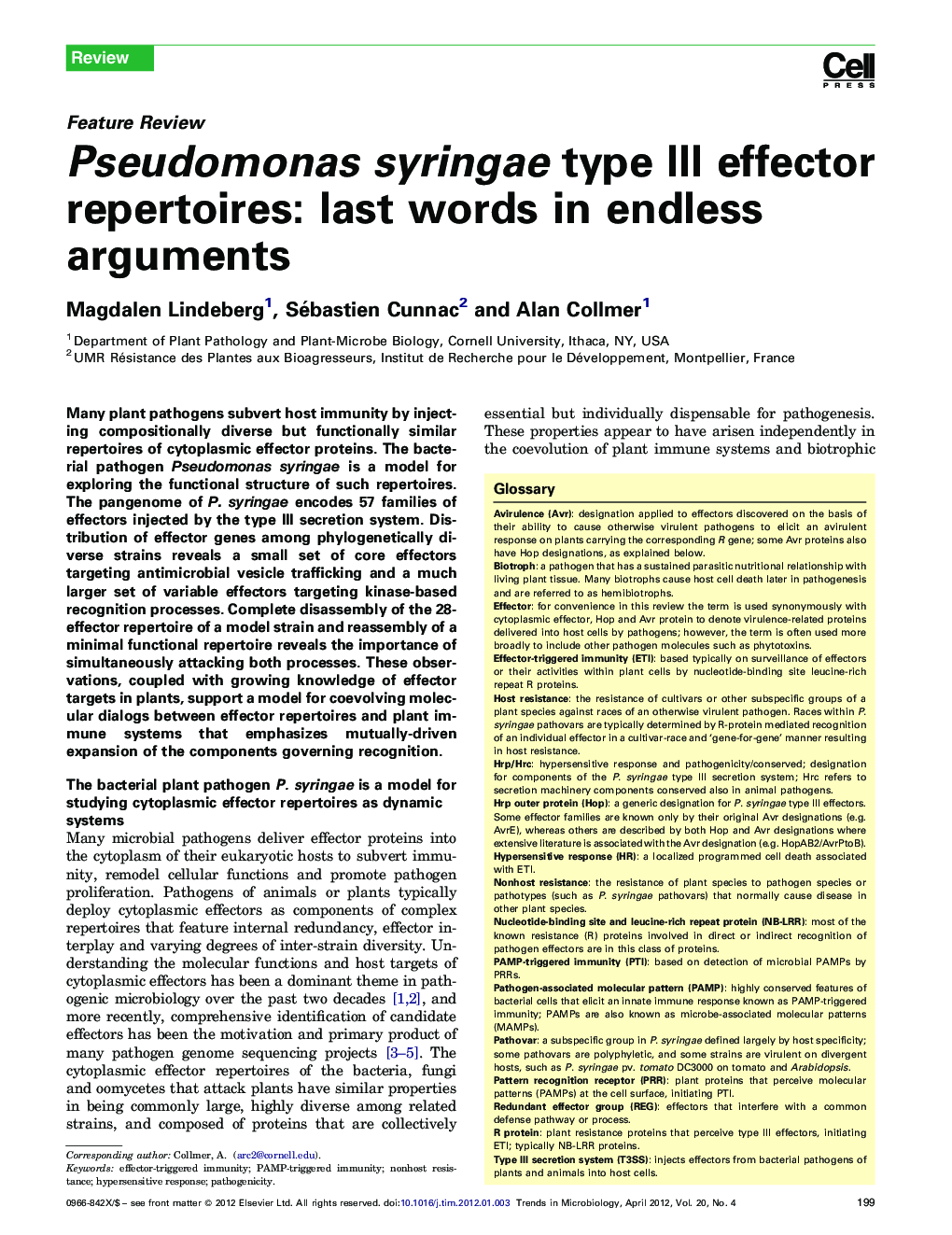 Pseudomonas syringae type III effector repertoires: last words in endless arguments