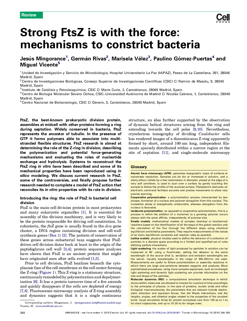 Strong FtsZ is with the force: mechanisms to constrict bacteria