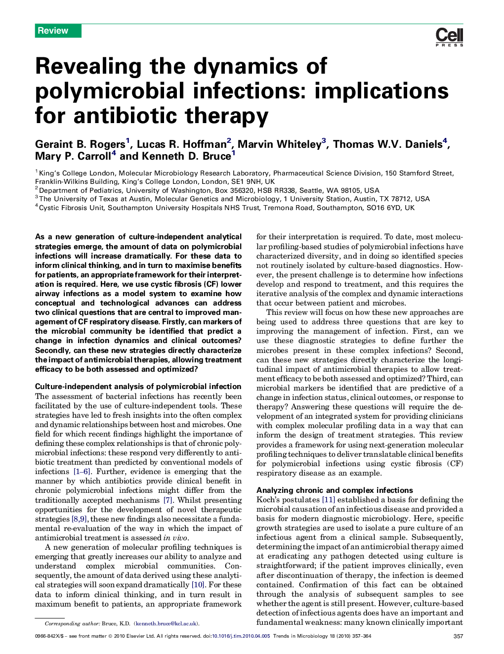 Revealing the dynamics of polymicrobial infections: implications for antibiotic therapy