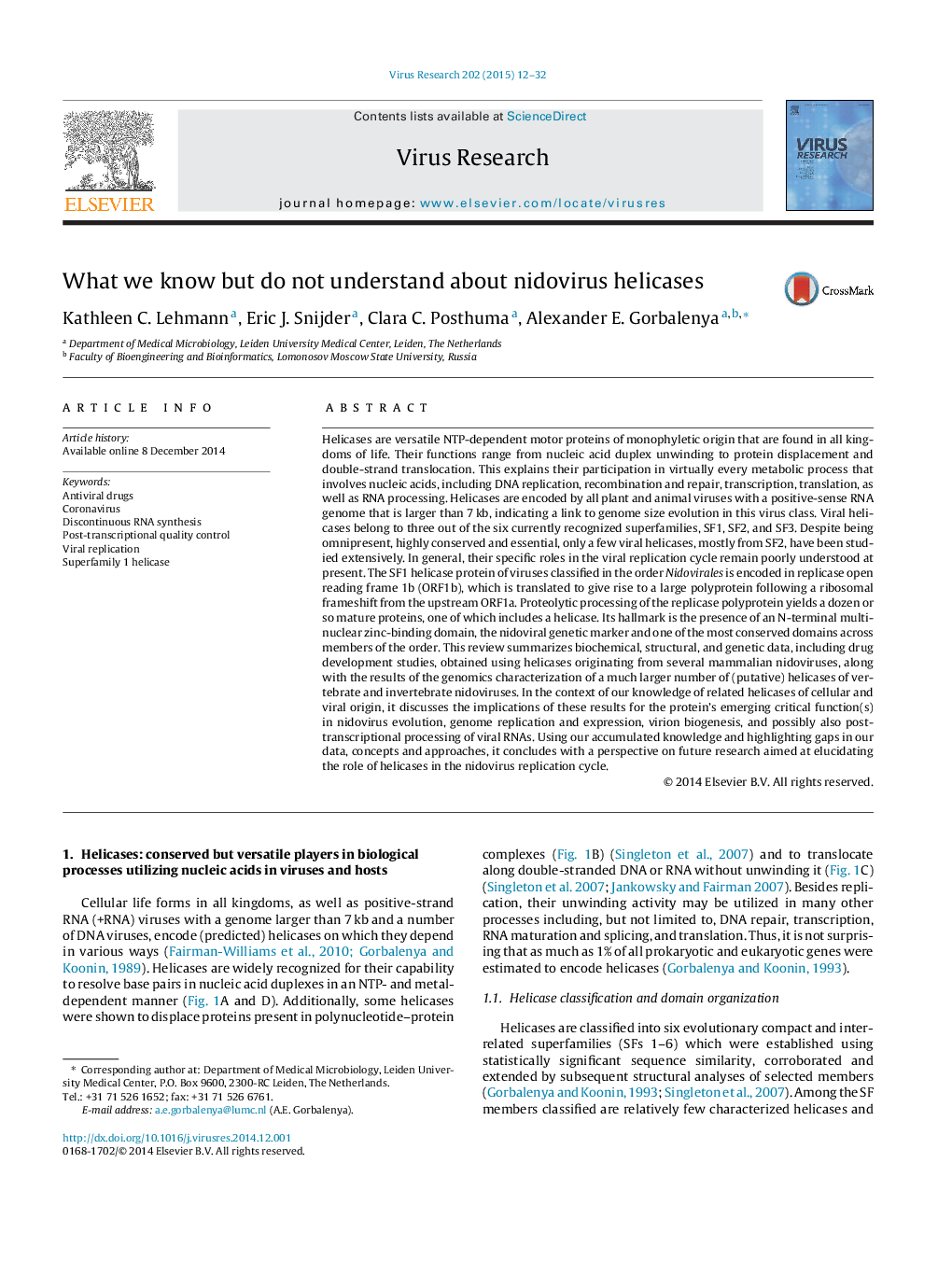 What we know but do not understand about nidovirus helicases