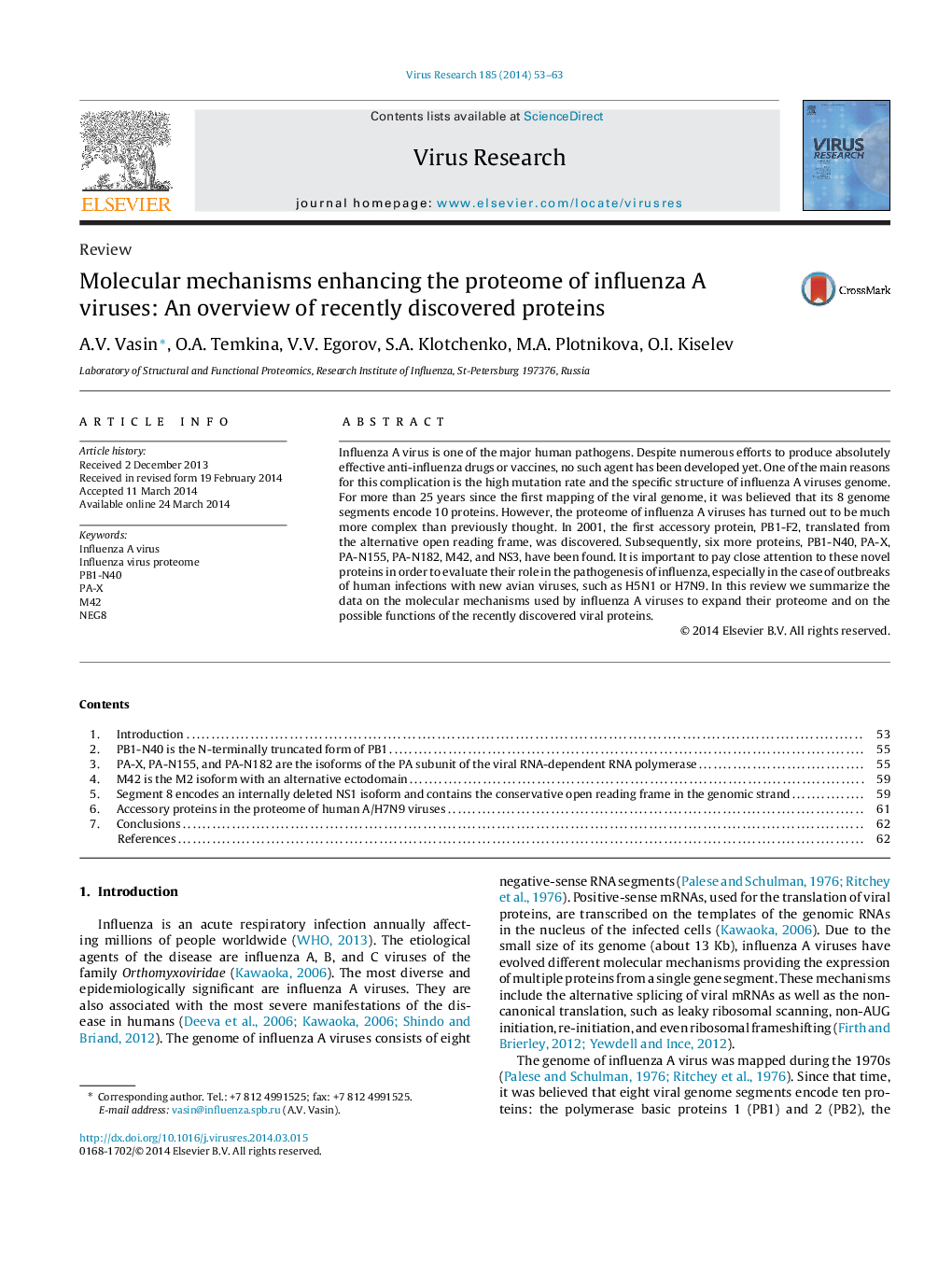 Molecular mechanisms enhancing the proteome of influenza A viruses: An overview of recently discovered proteins