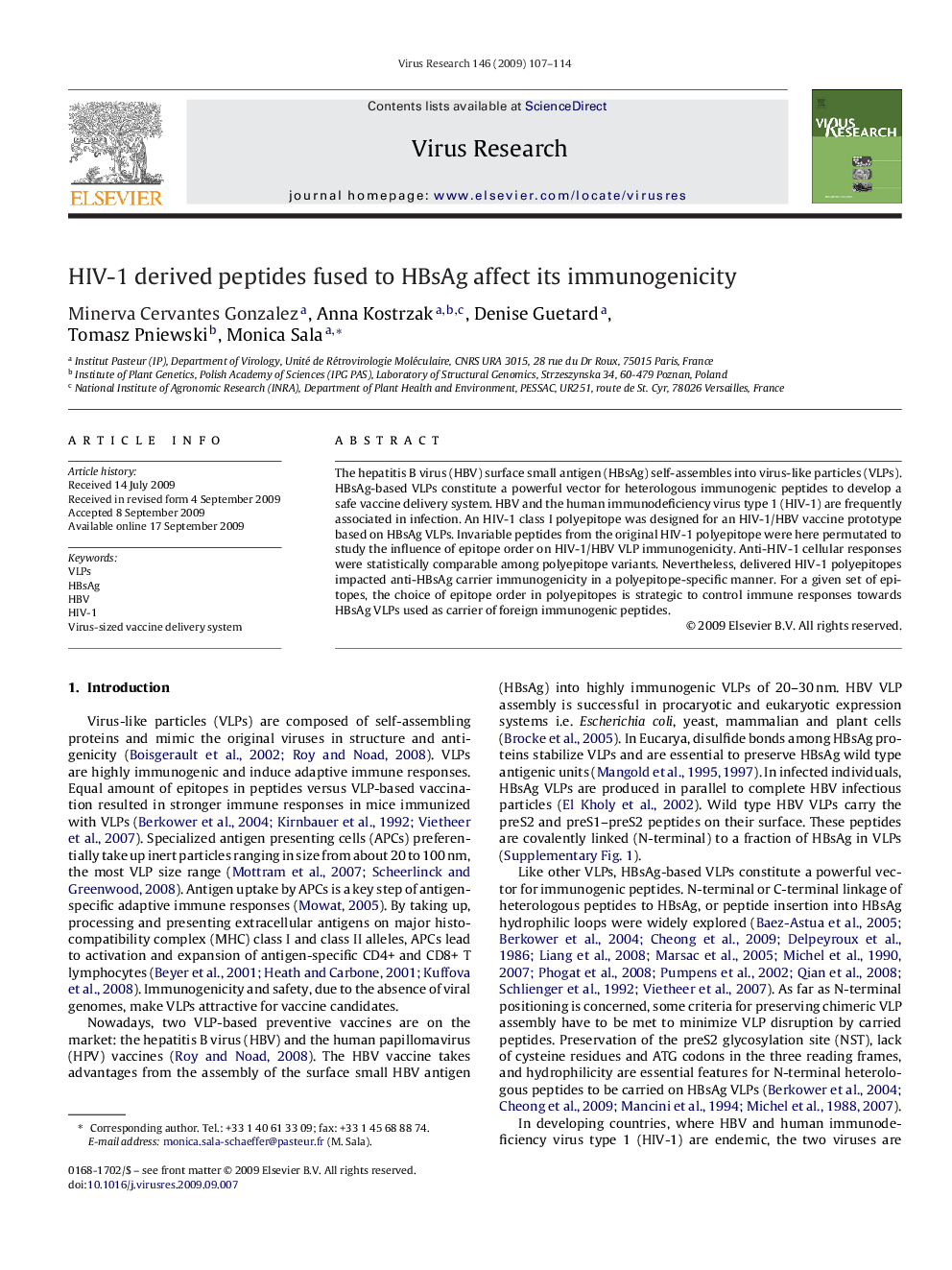 HIV-1 derived peptides fused to HBsAg affect its immunogenicity