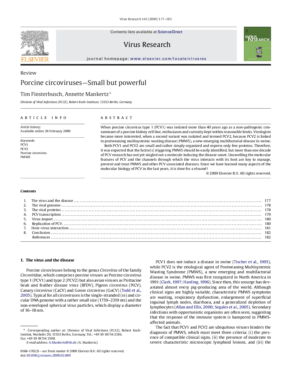 Porcine circoviruses—Small but powerful