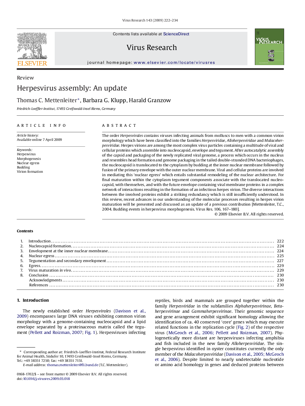 Herpesvirus assembly: An update