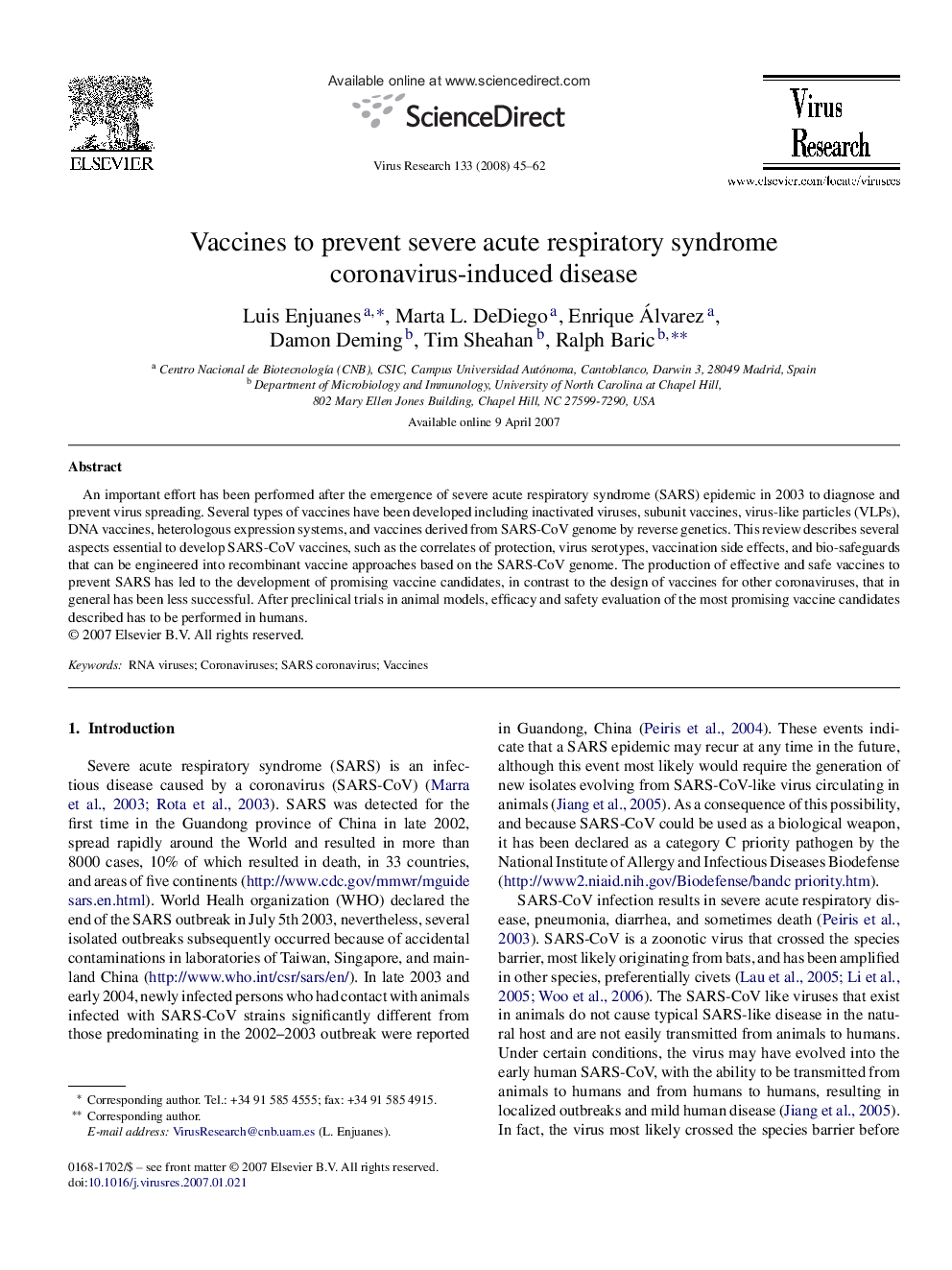 Vaccines to prevent severe acute respiratory syndrome coronavirus-induced disease