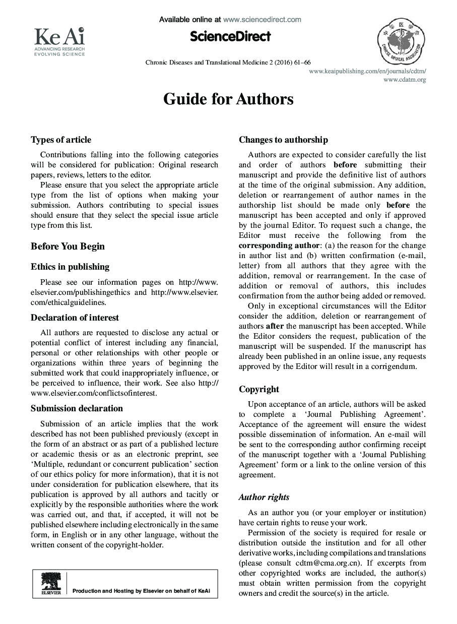 Guide for Authors