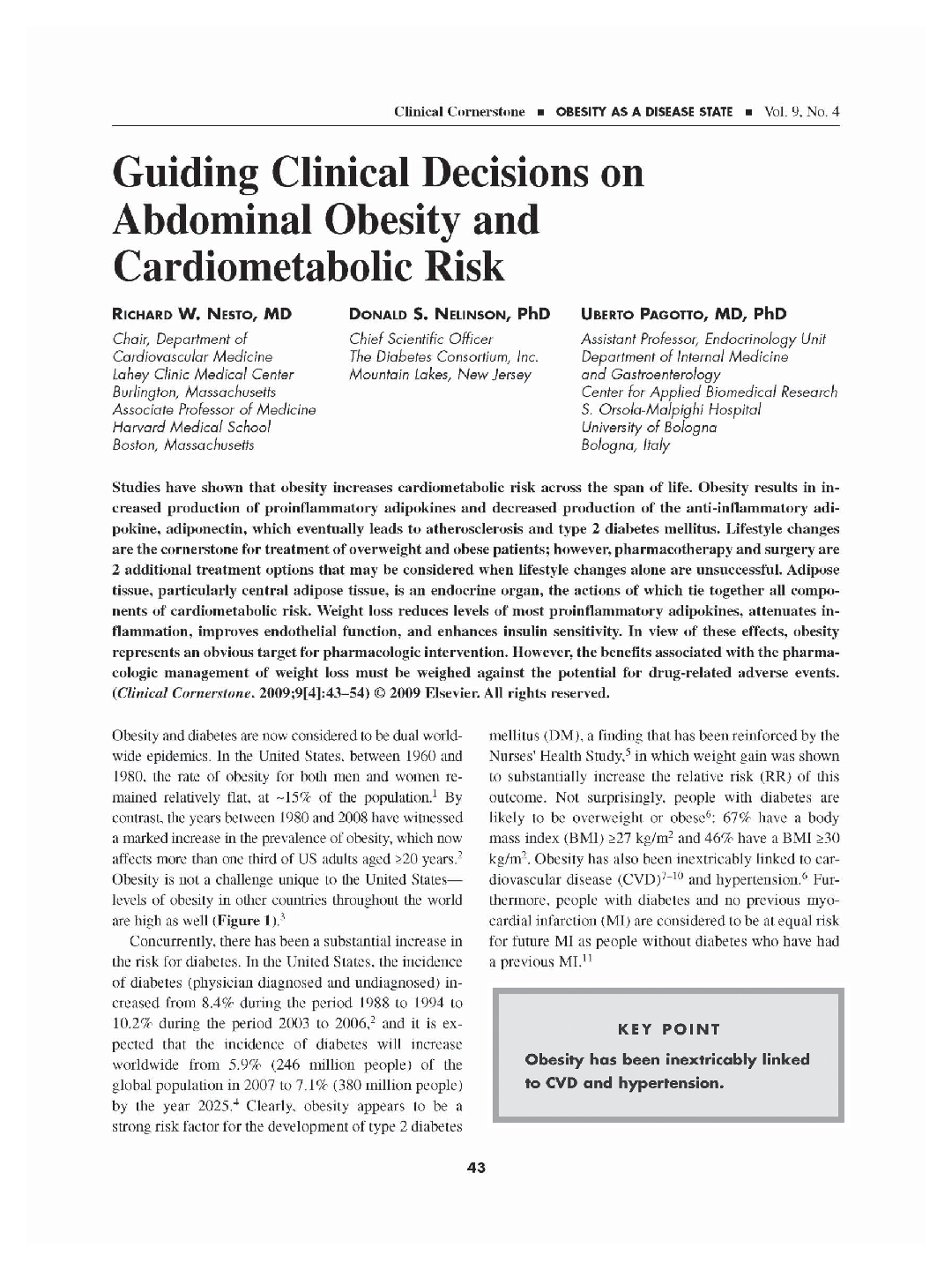 Guiding clinical decisions on abdominal obesity and cardiometabolic risk