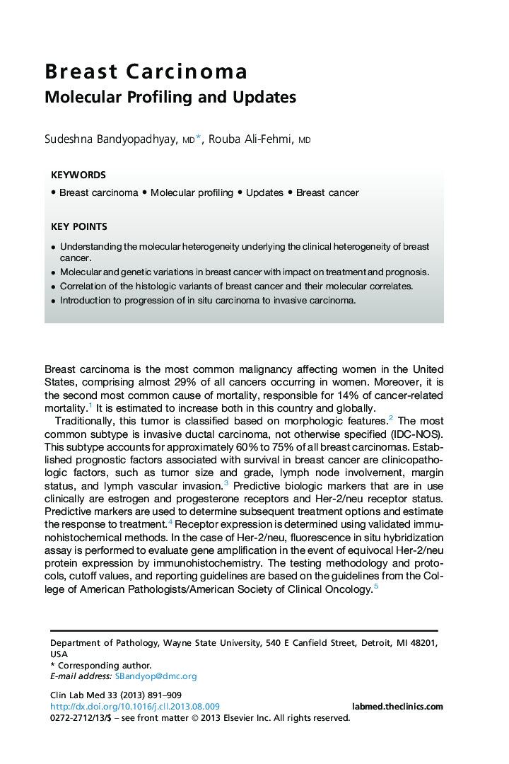 Breast Carcinoma