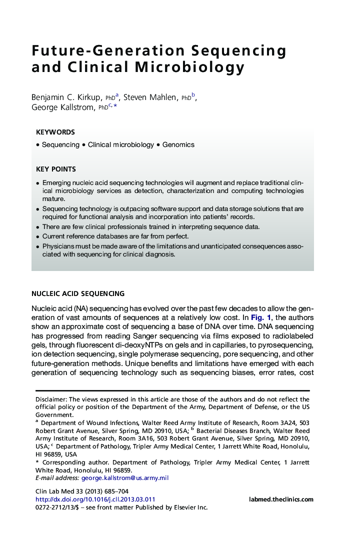 Future-Generation Sequencing and Clinical Microbiology