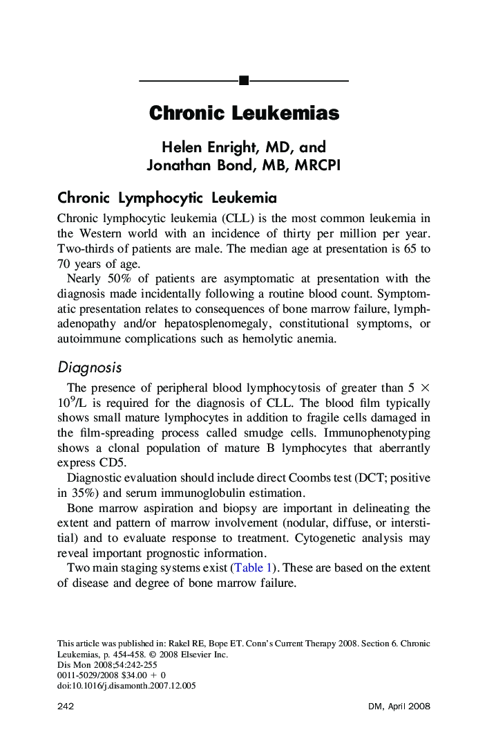 Chronic Leukemias