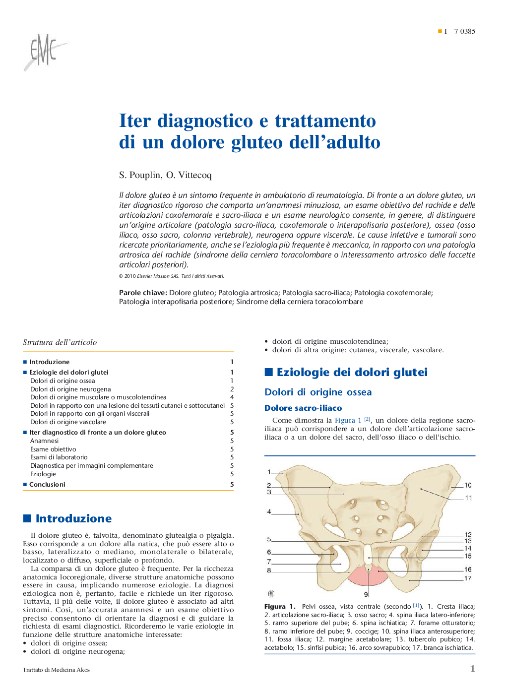 عکس صفحه اول مقاله: Iter diagnostico e trattamento di un dolore gluteo dell'adulto Iter diagnostico e trattamento di un dolore gluteo dell'adulto