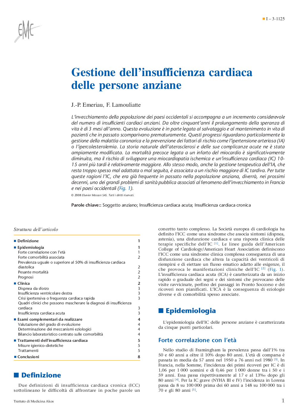 Gestione dell'insufficienza cardiaca delle persone anziane