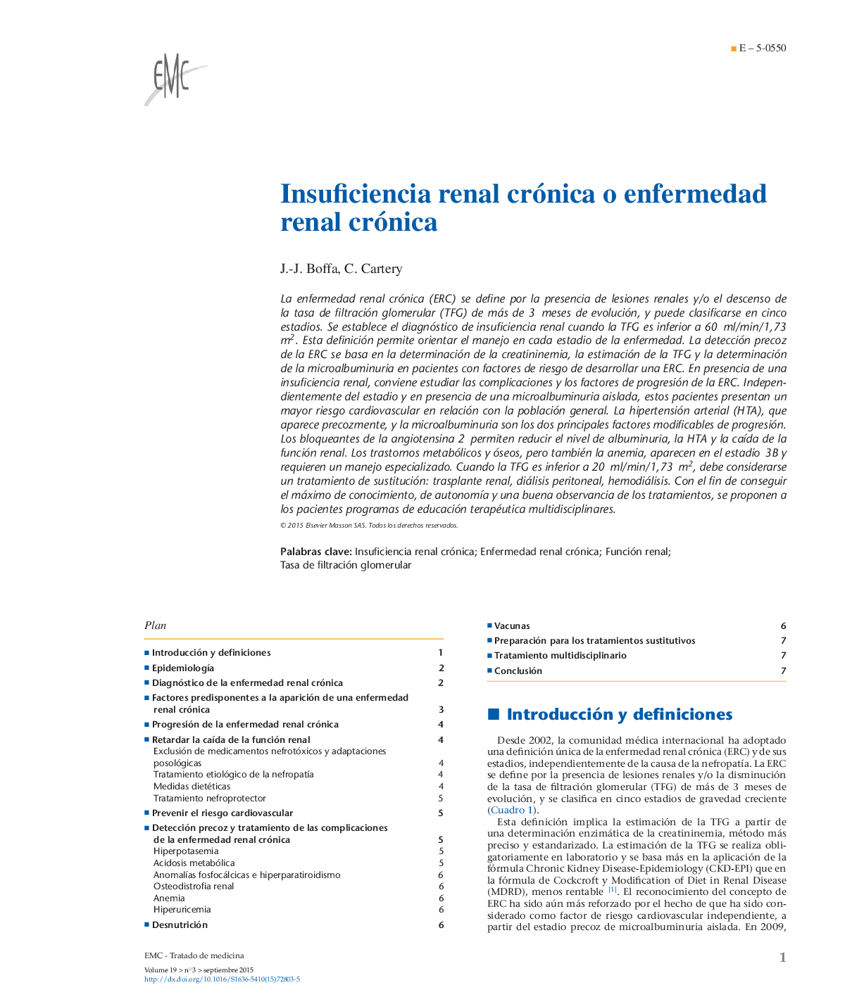 Insuficiencia renal crónica o enfermedad renal crónica