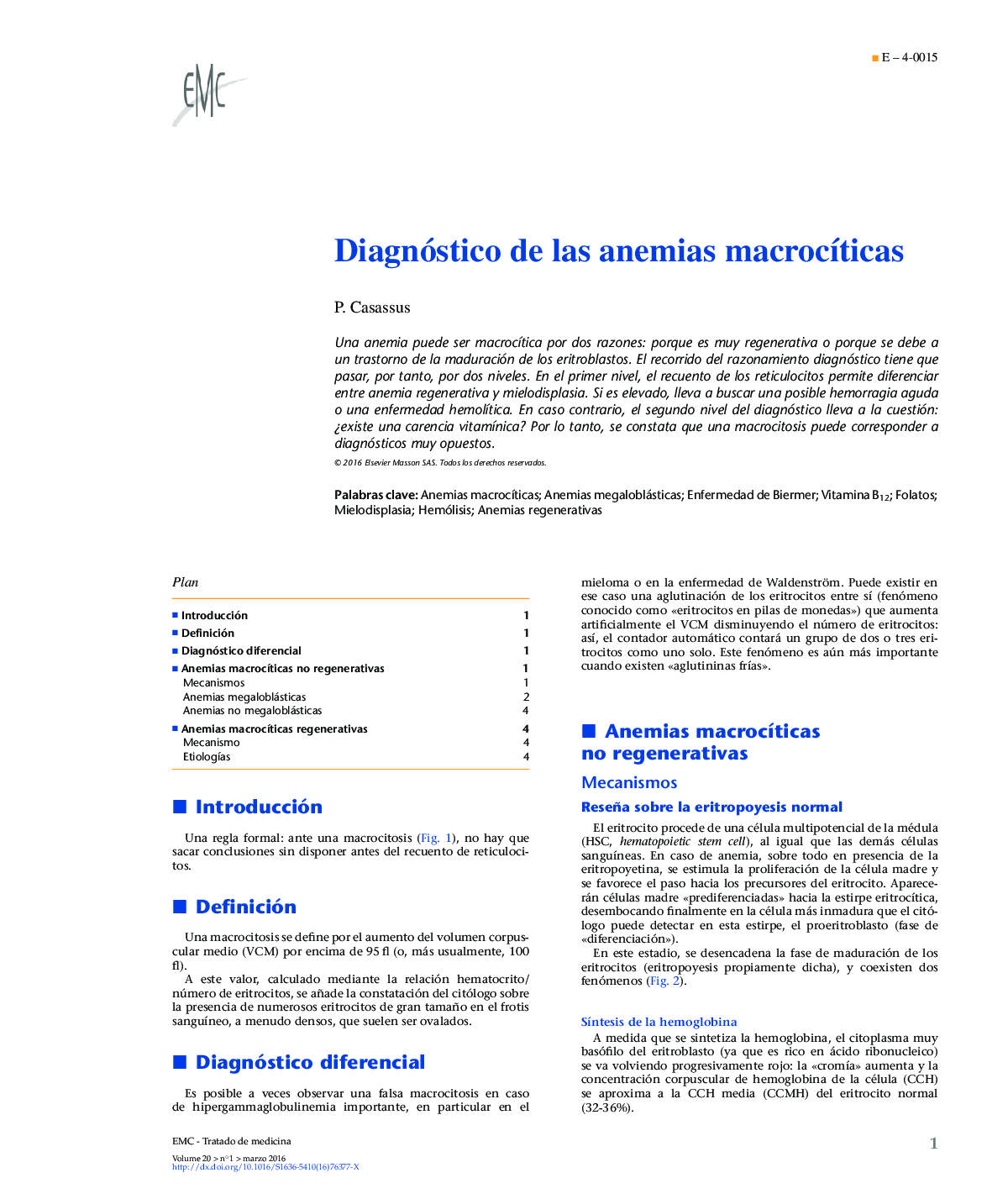 Diagnóstico de las anemias macrocíticas