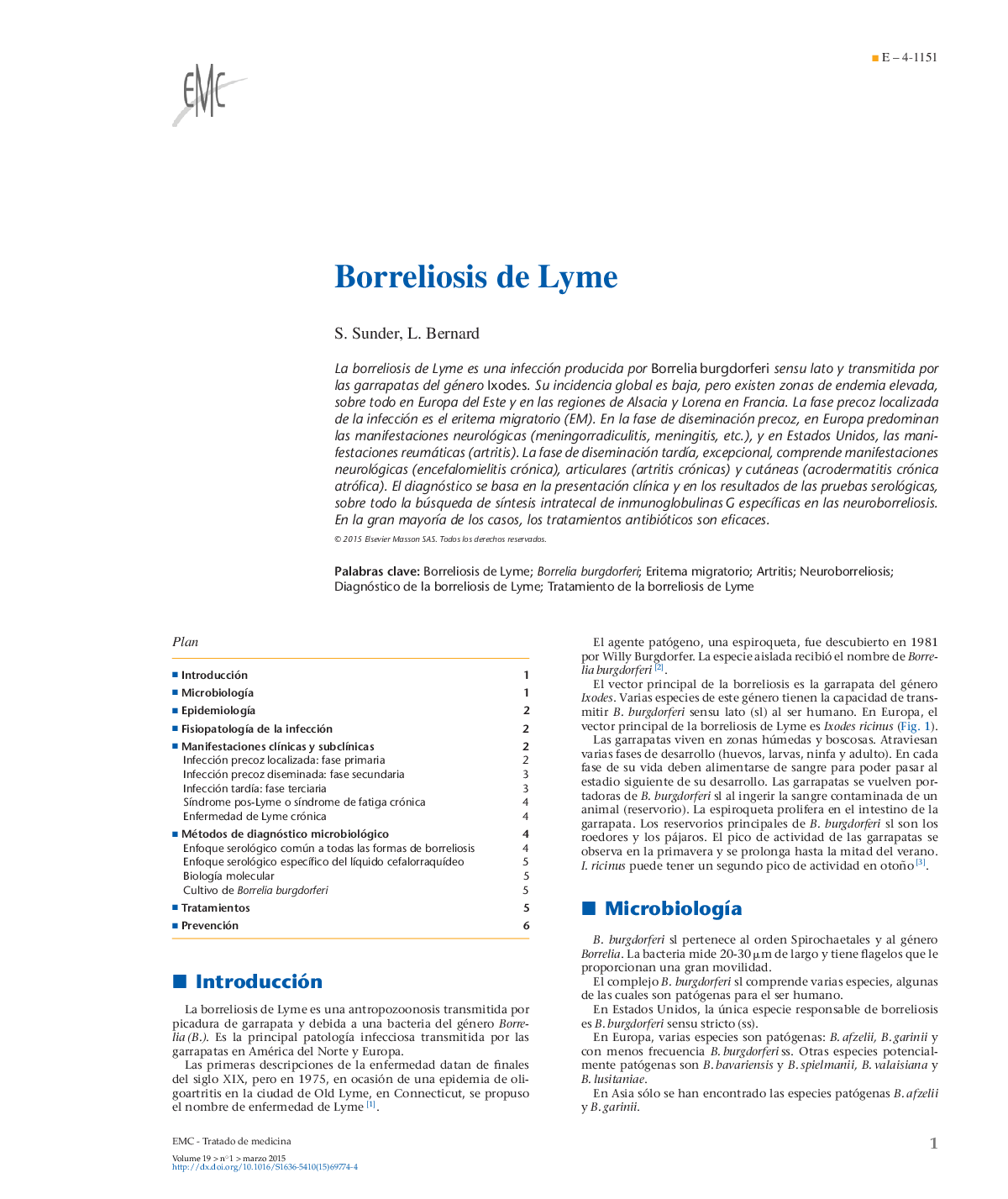 Borreliosis de Lyme