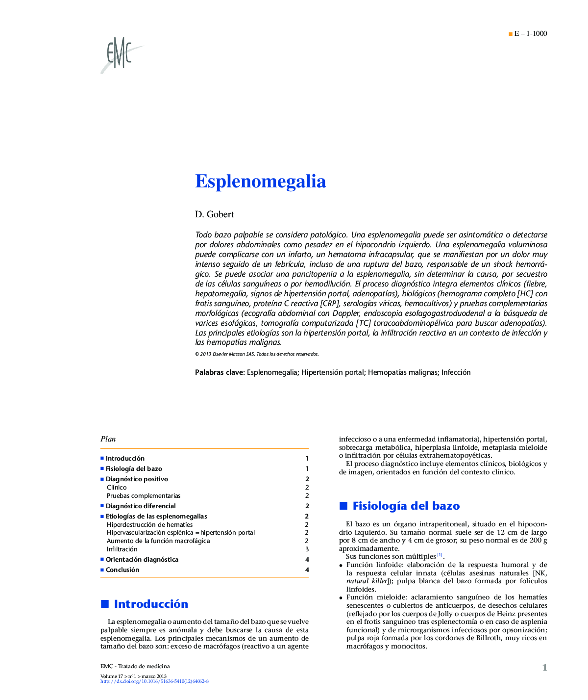 Esplenomegalia