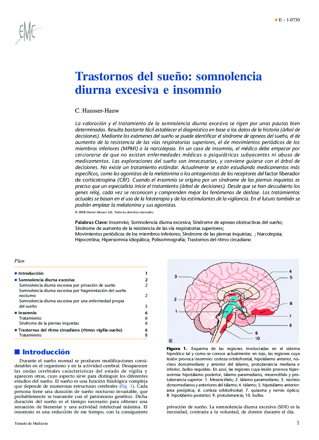 Trastornos del sueño: somnolencia diurna excesiva e insomnio