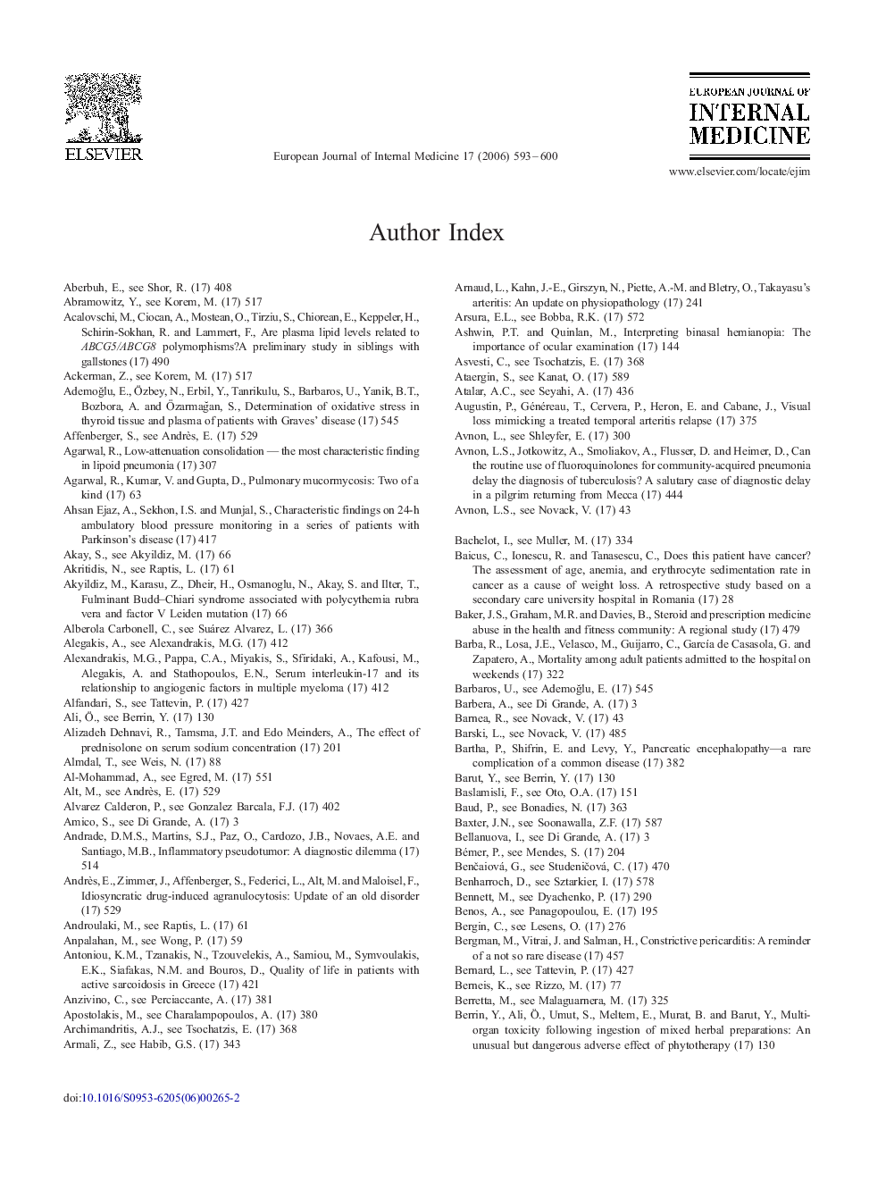 Author Index