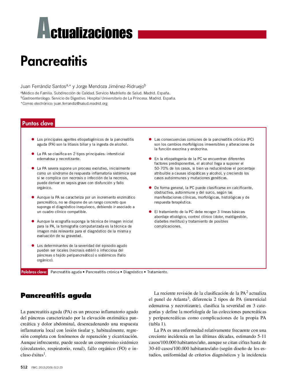 Pancreatitis