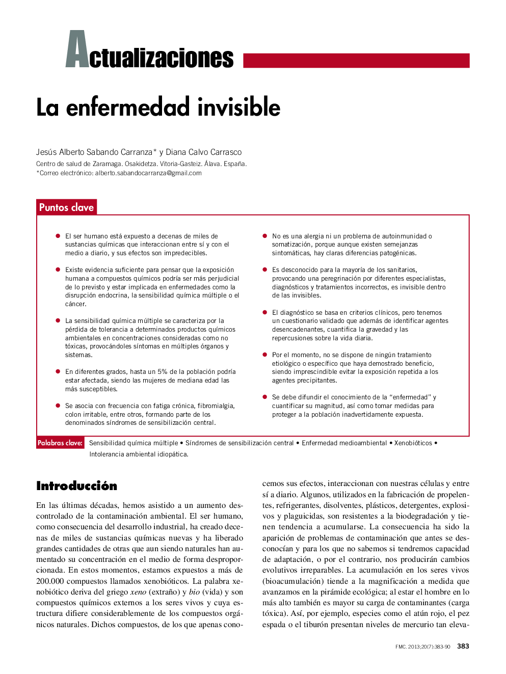 La enfermedad invisible