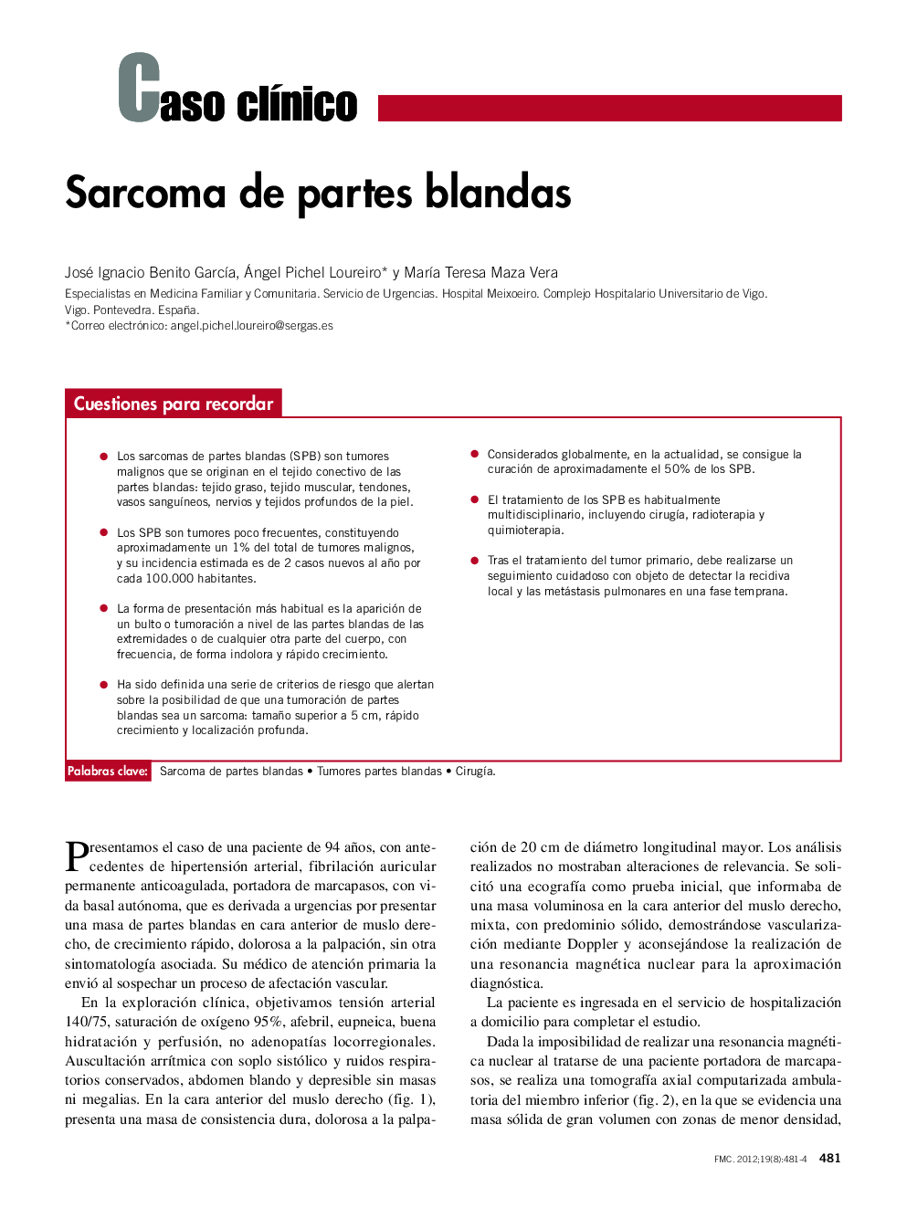 Sarcoma de partes blandas