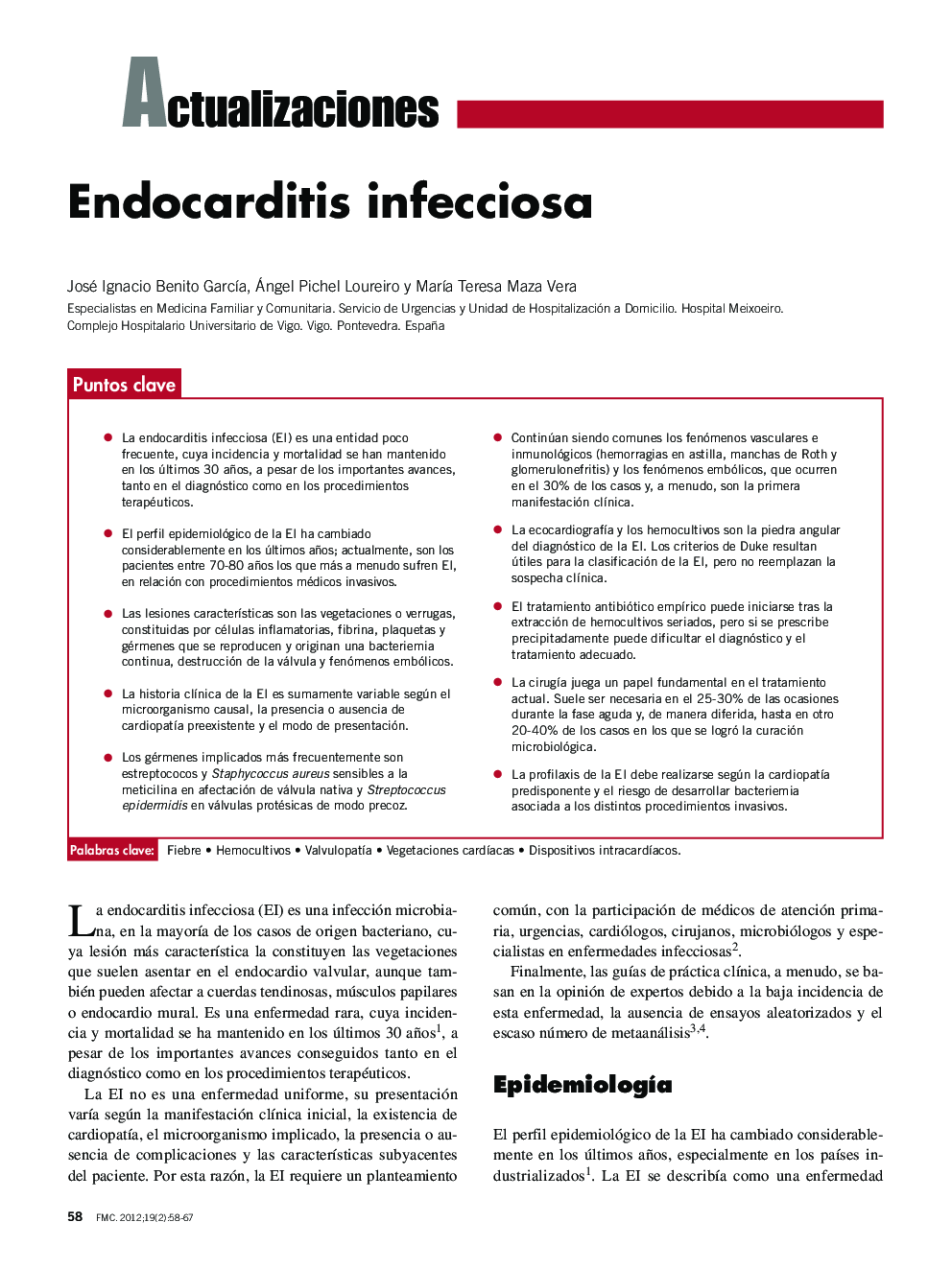 Endocarditis infecciosa