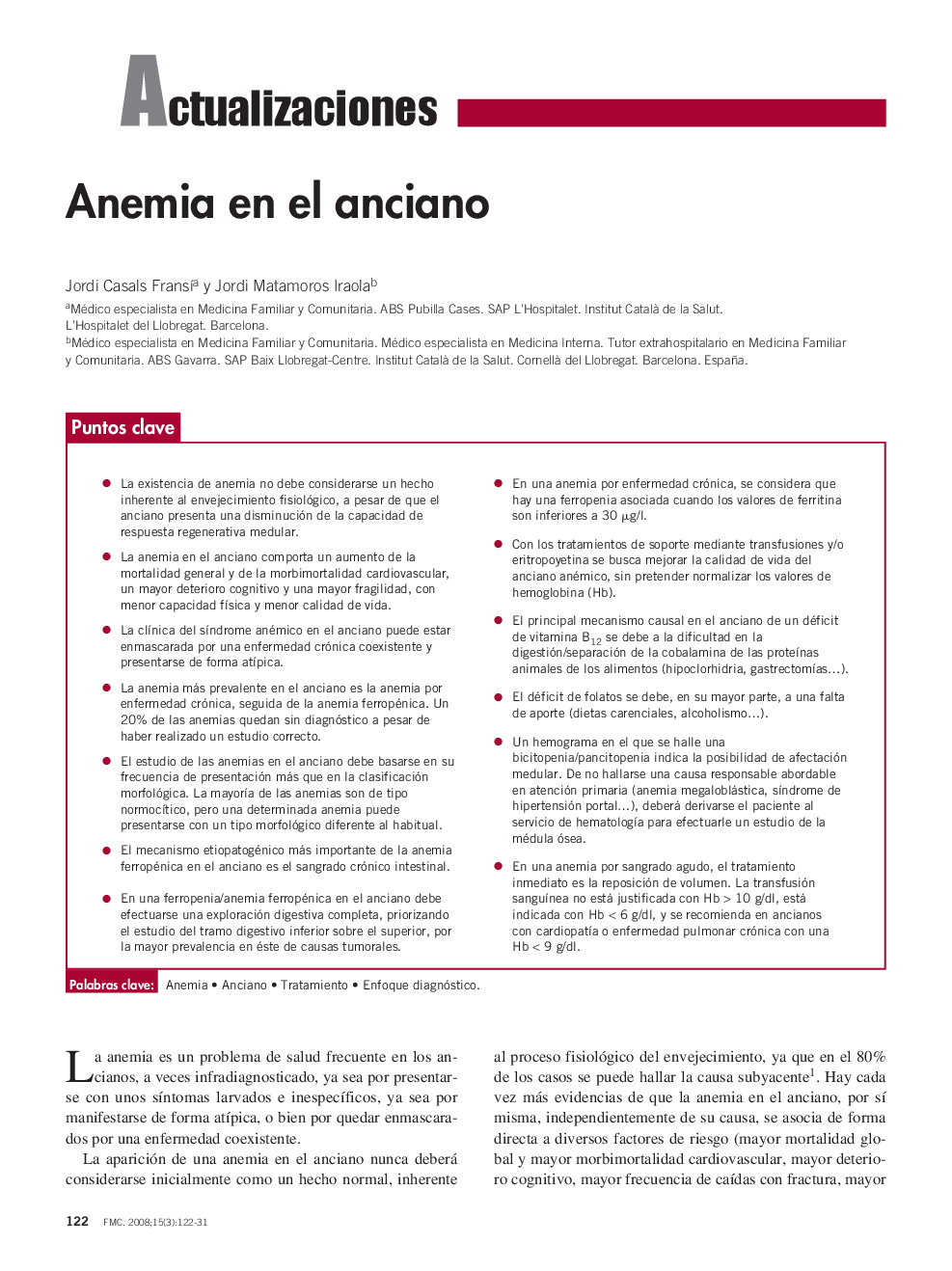 Anemia en el anciano