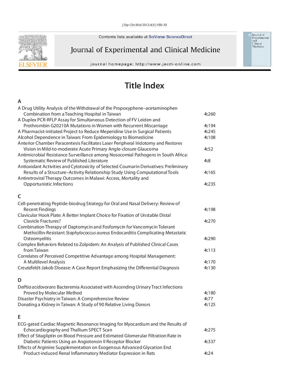 Title Index