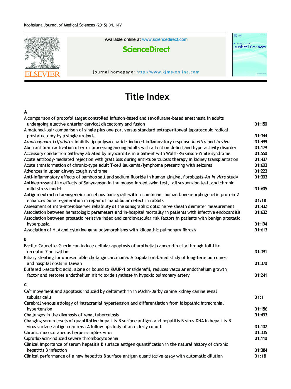 Title Index