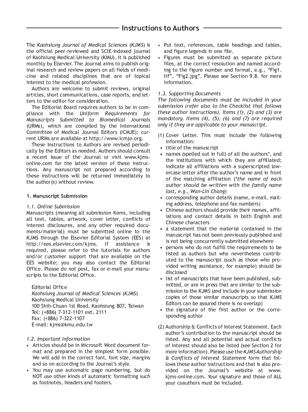 Instructions to Authors