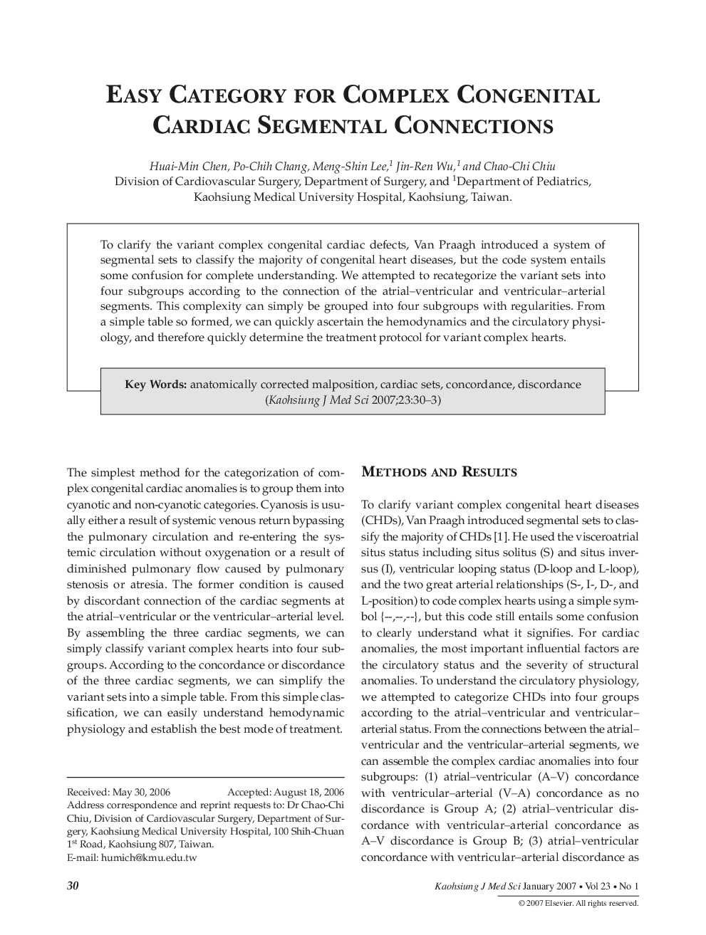 Easy Category for Complex Congenital Cardiac Segmental Connections