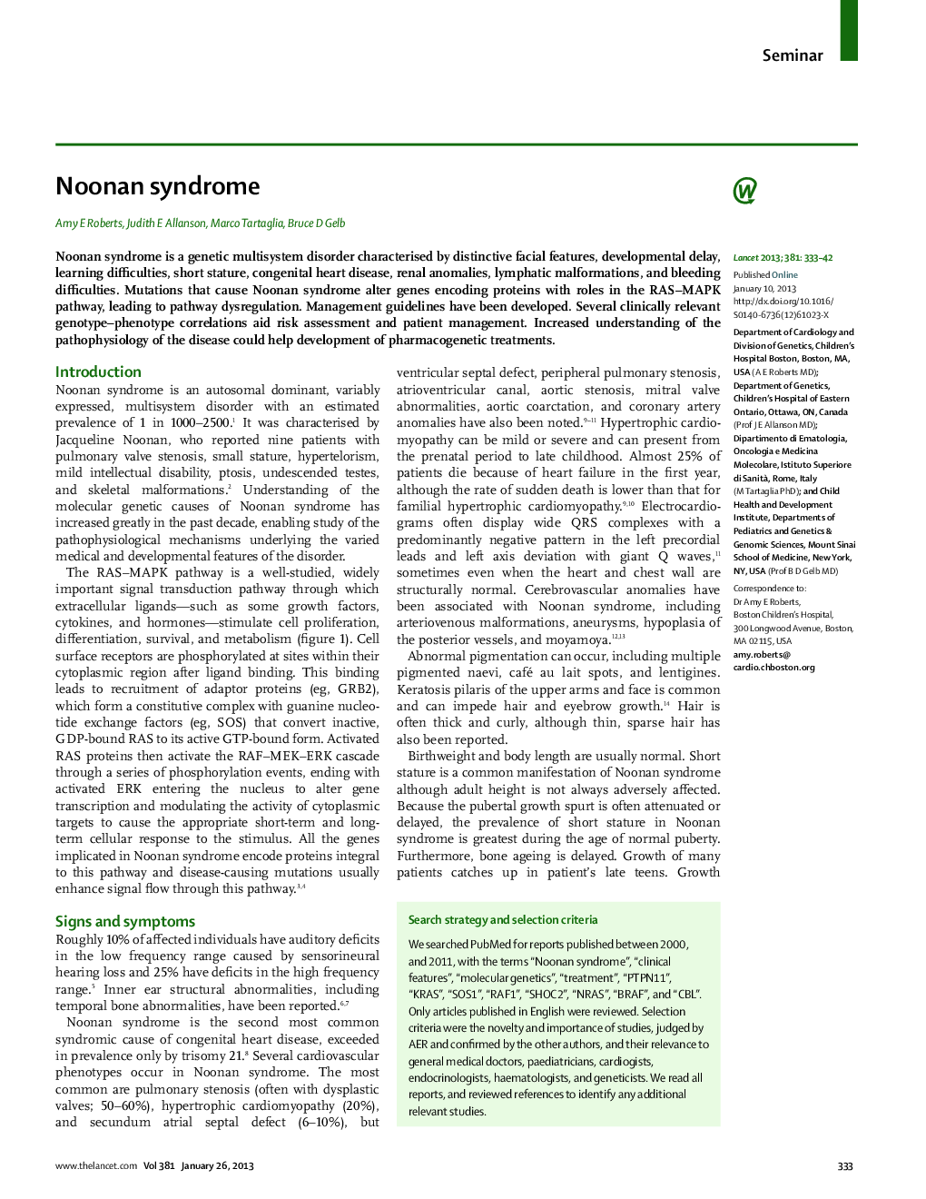 Noonan syndrome