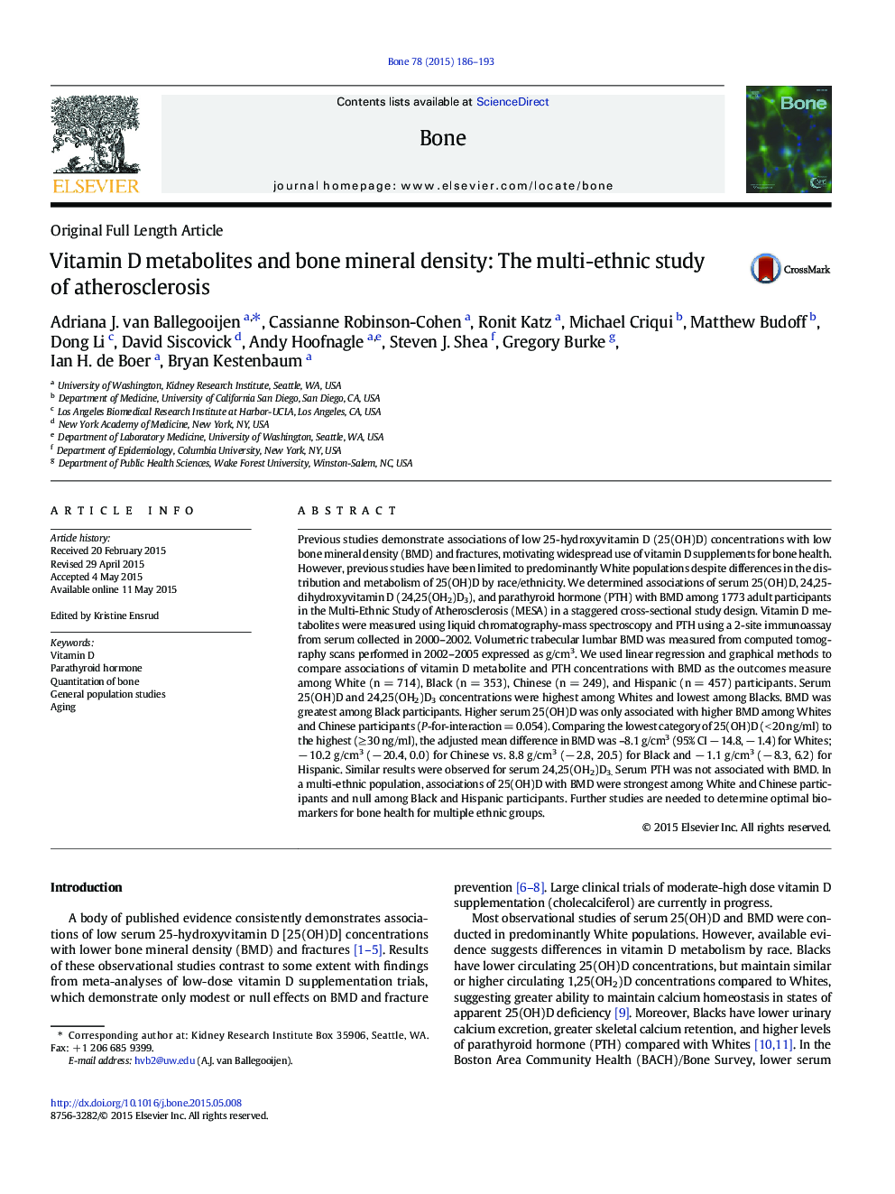 Vitamin D Intake Among Young Canadian Adults: Validation of a Mobile Vitamin D Calculator App