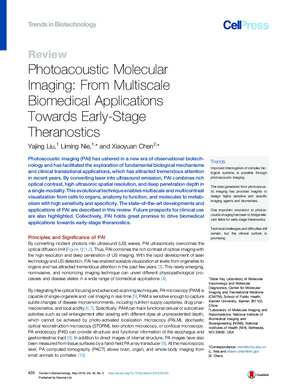 تصویربرداری مولکولی عکسبرداری: از برنامه های چندرسانه ای پزشکی کاربردی در زمینه ترانزیستی در مراحل اولیه 