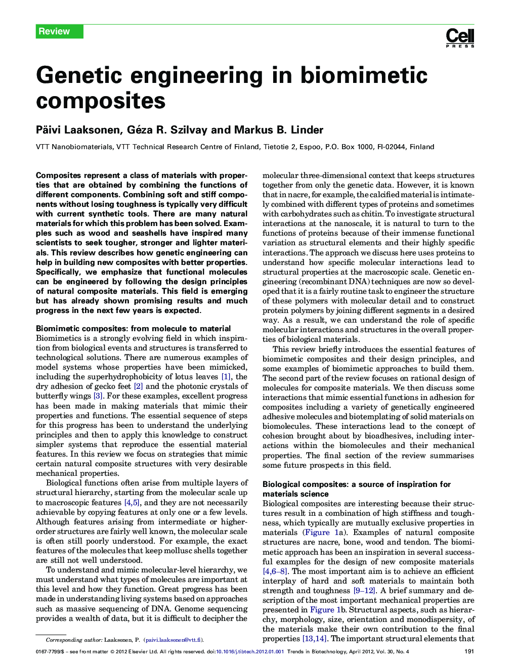 Genetic engineering in biomimetic composites