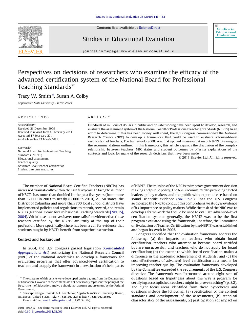 Perspectives on decisions of researchers who examine the efficacy of the advanced certification system of the National Board for Professional Teaching Standards 