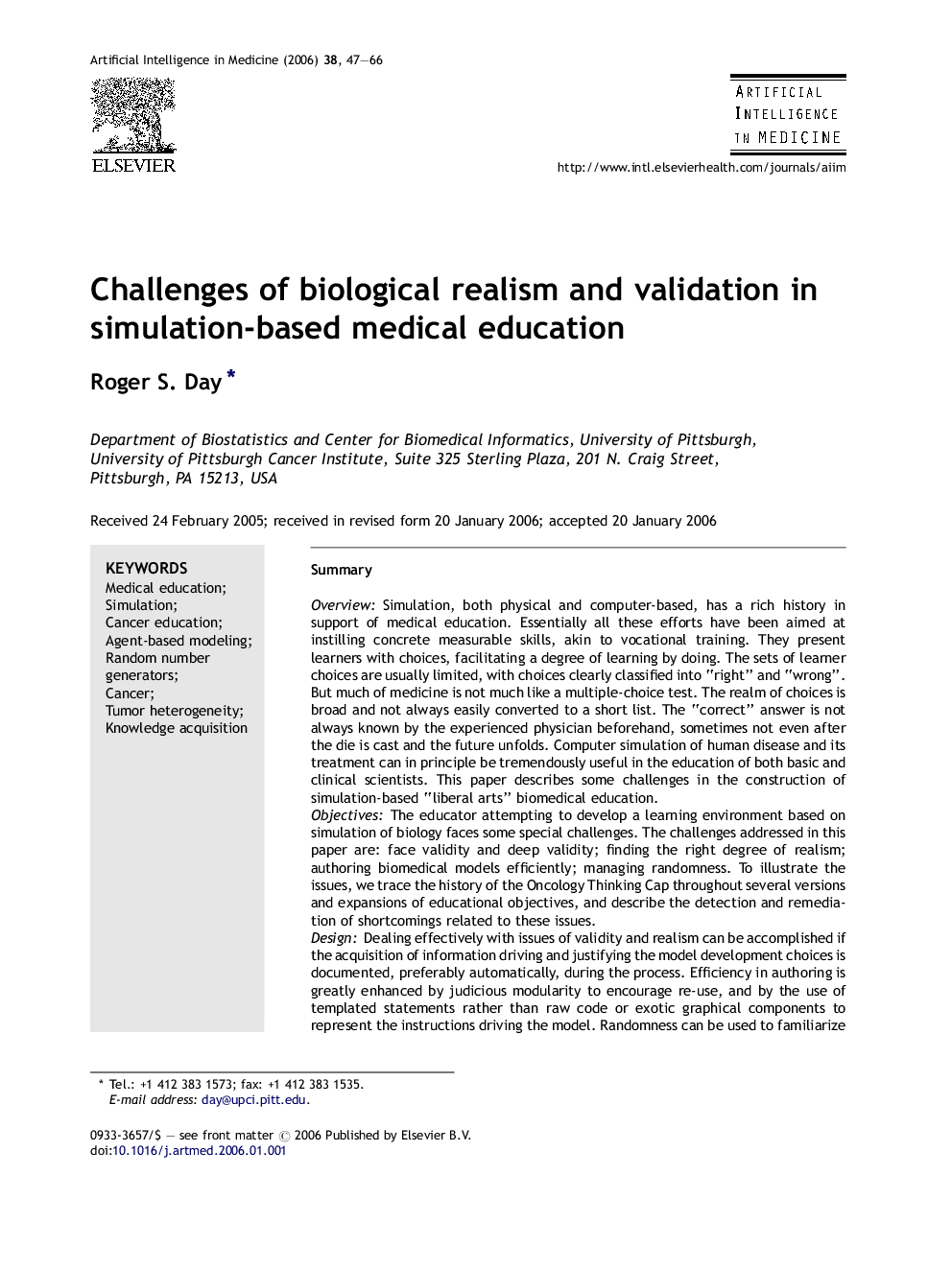 Challenges of biological realism and validation in simulation-based medical education
