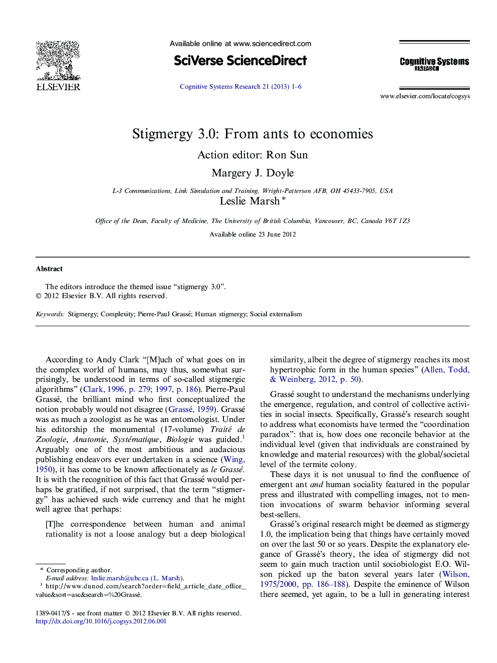 Stigmergy 3.0: From ants to economies