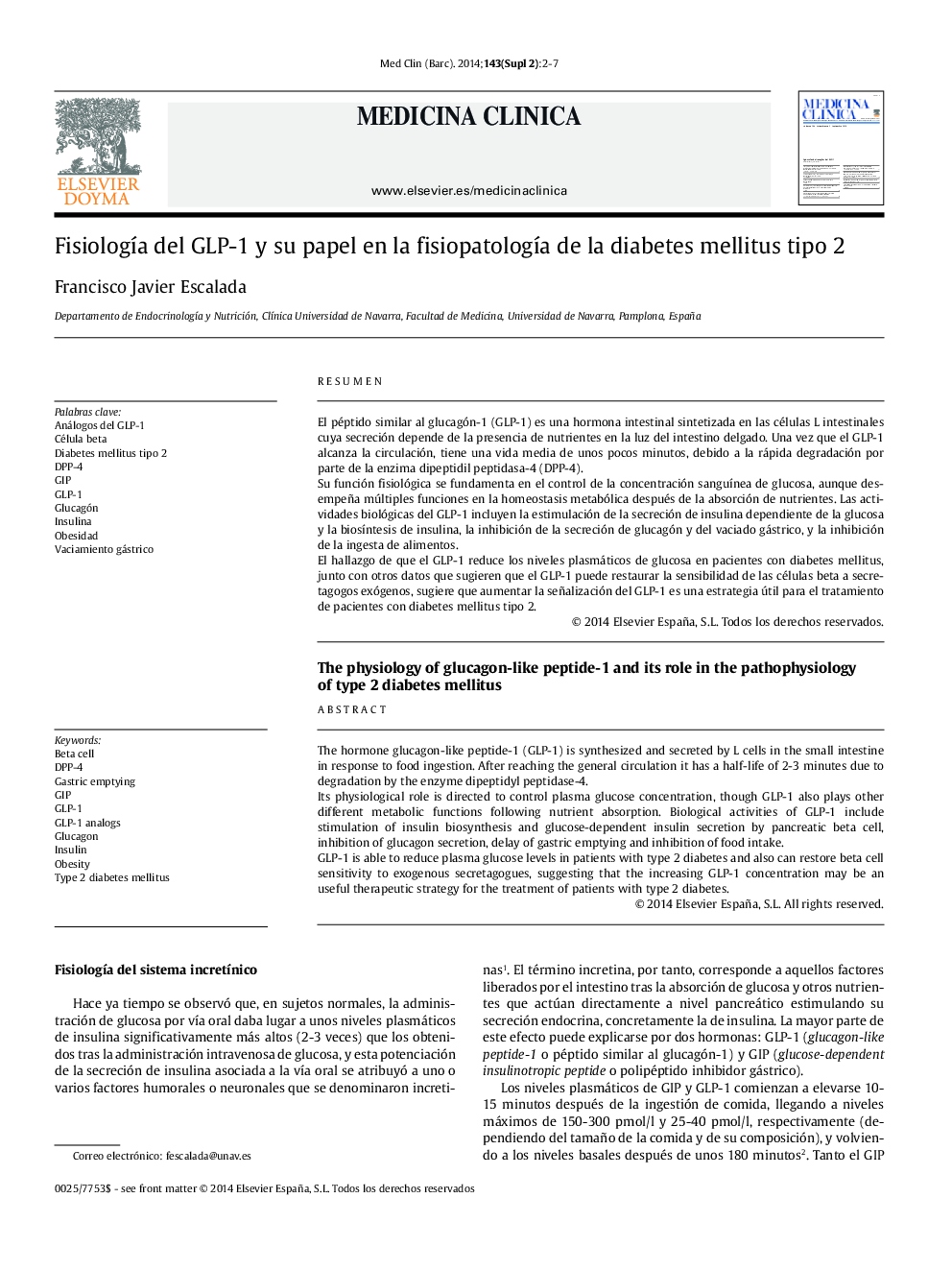 دیابت نوع 2 فیزیولوژی پپتید 1-گلوکاگون و نقش آن در پاتوفیزیولوژی دیابت نوع 2 