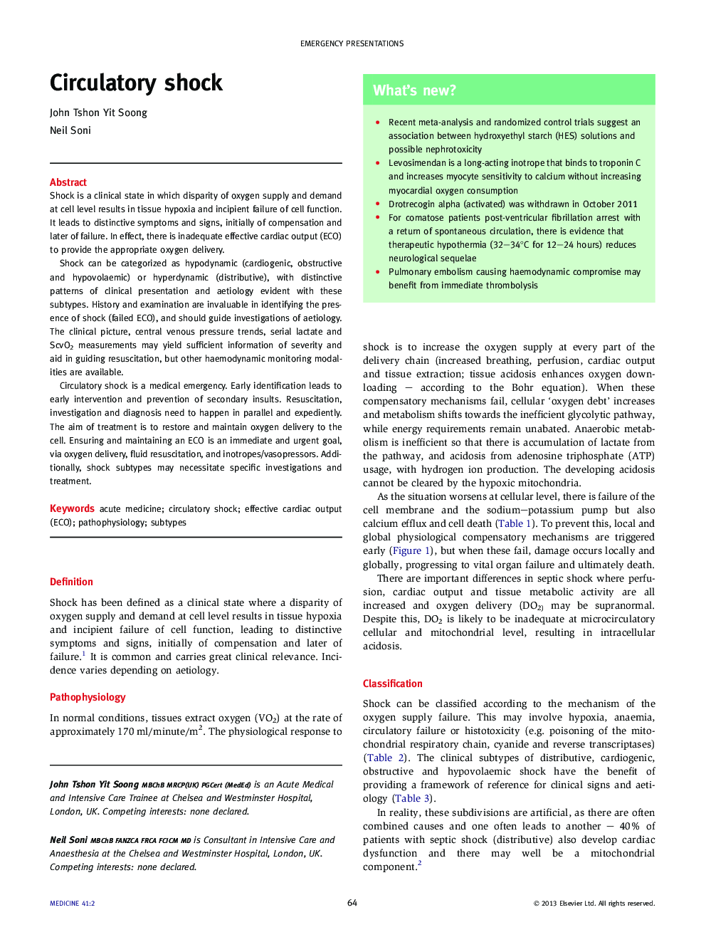 Circulatory shock