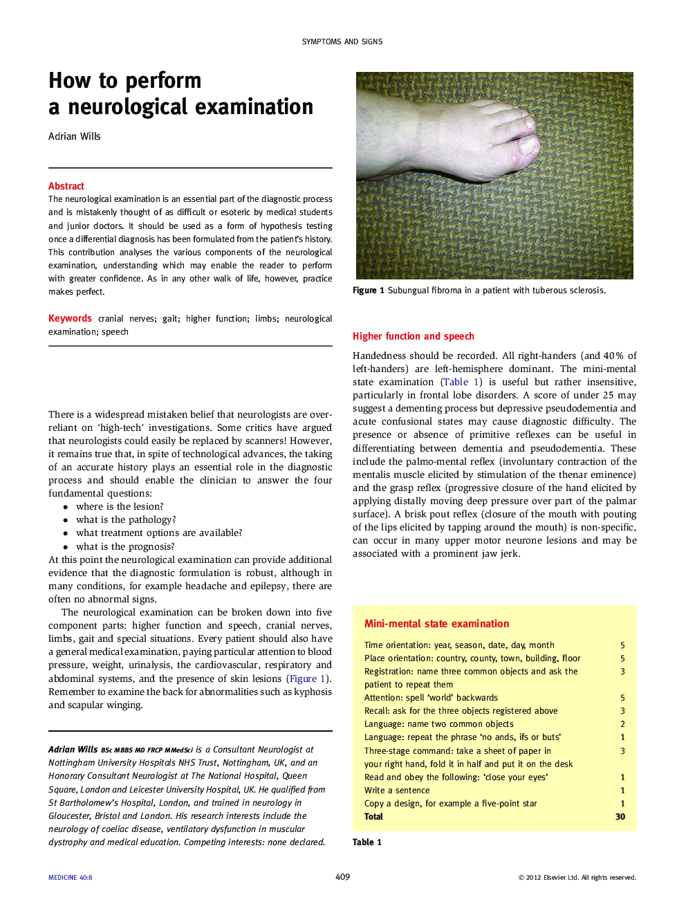 How to perform a neurological examination