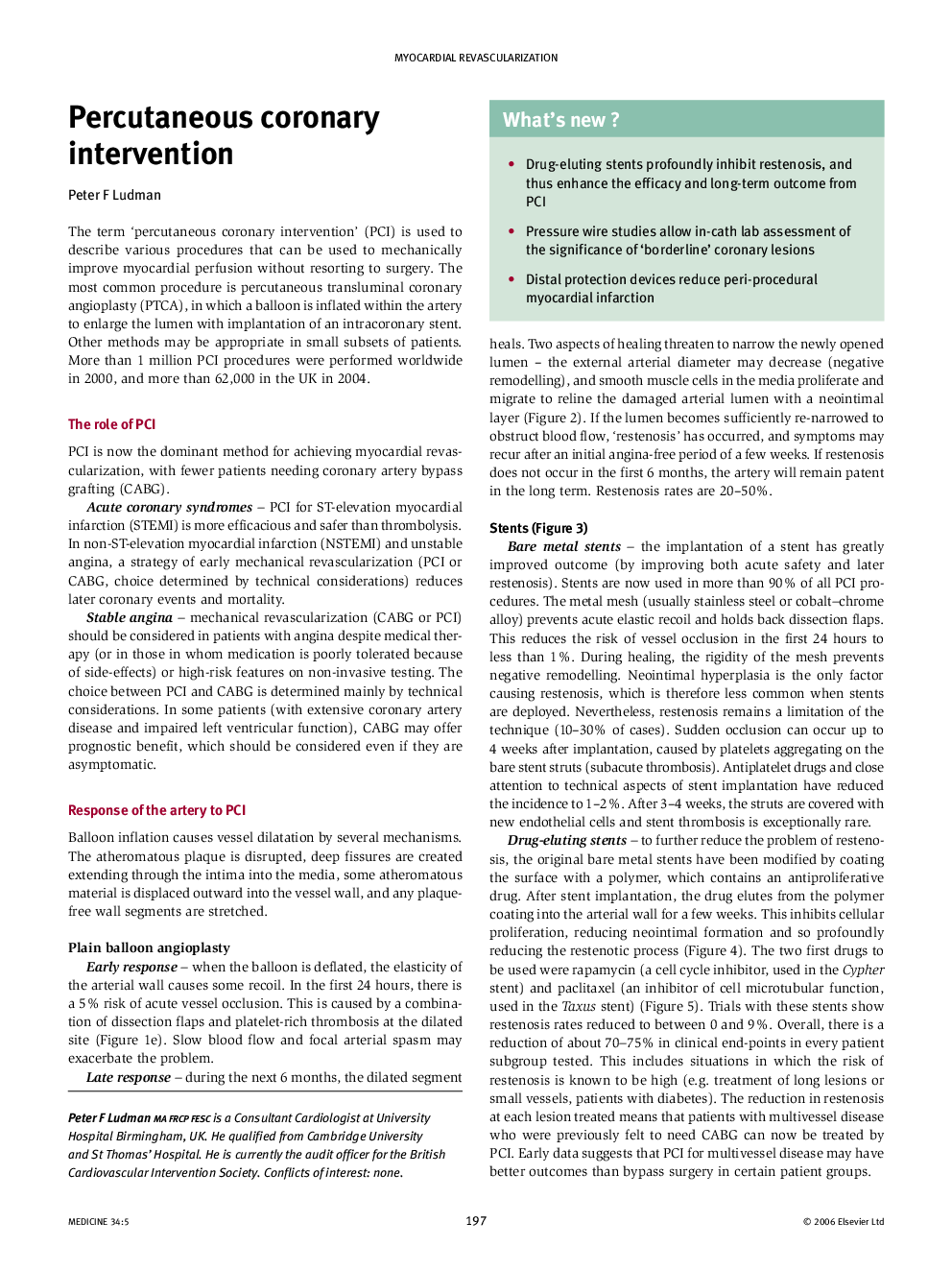 Percutaneous coronary intervention