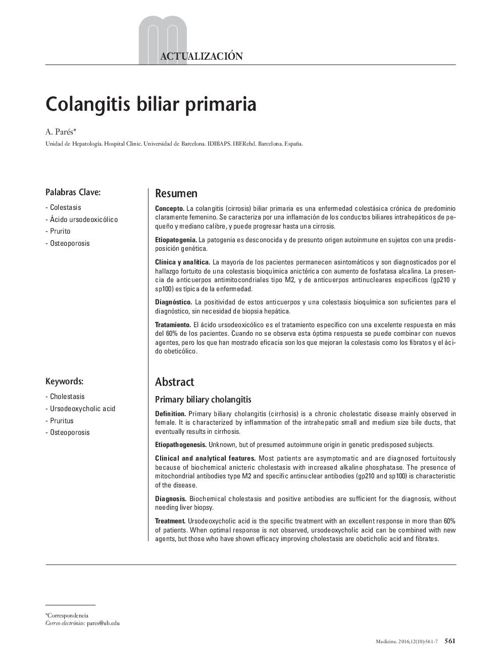 Colangitis biliar primaria