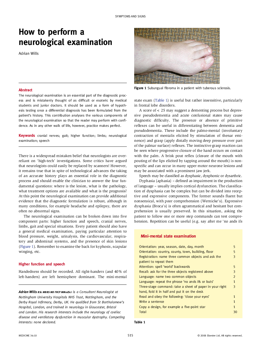 How to perform a neurological examination