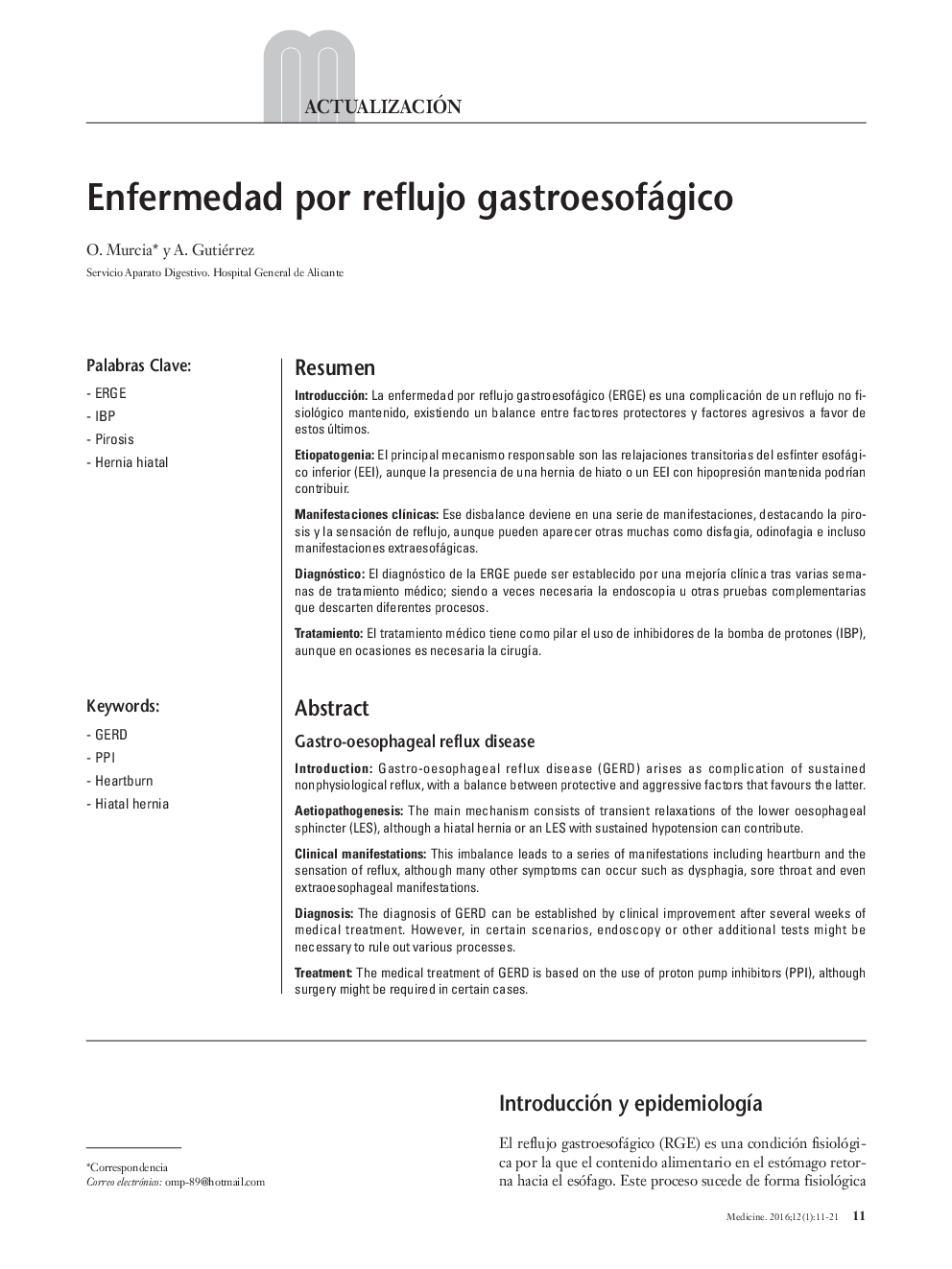 Enfermedad por reflujo gastroesofágico